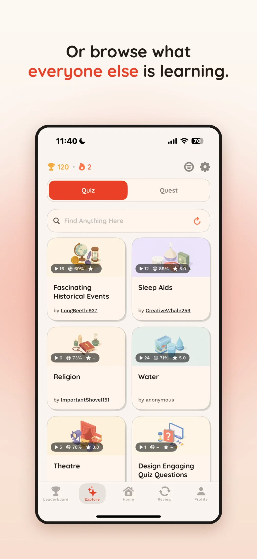 Explore community courses